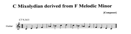 C MIxolydian Dominant derived from F Melodic Minor II.jpg